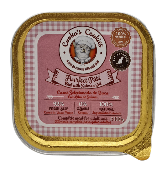 Patê de carne para gatos