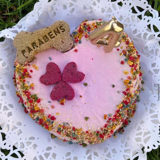 Bolo em forma de coração