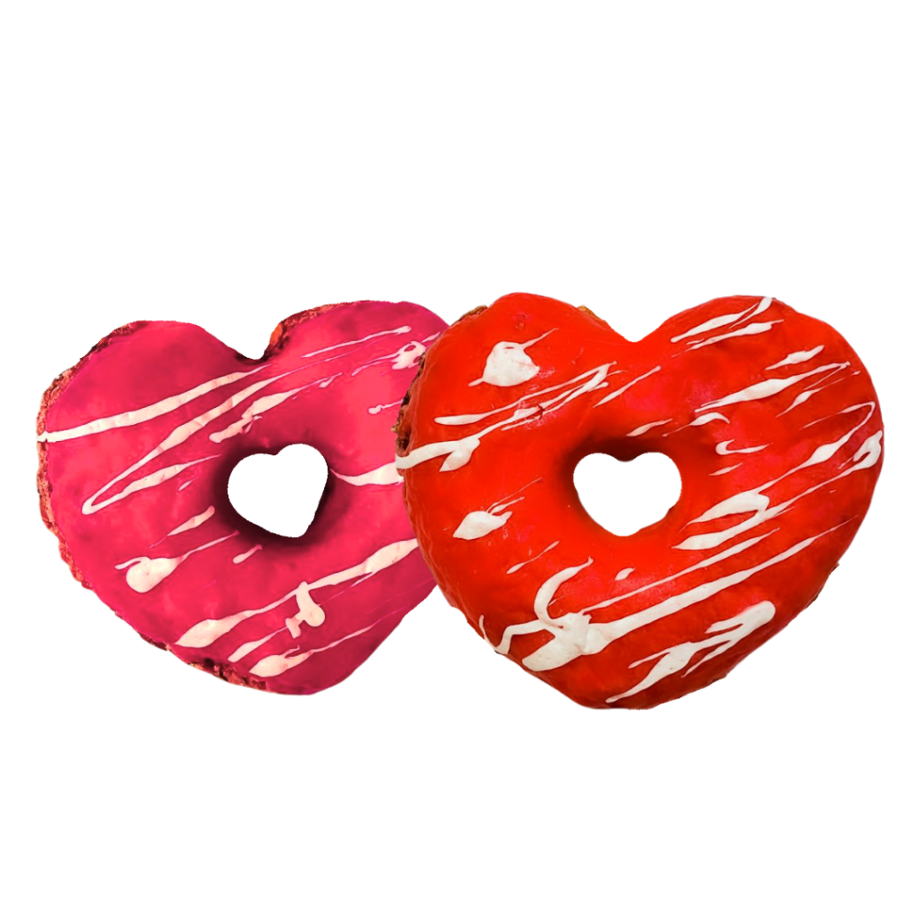 Corações de Donuts