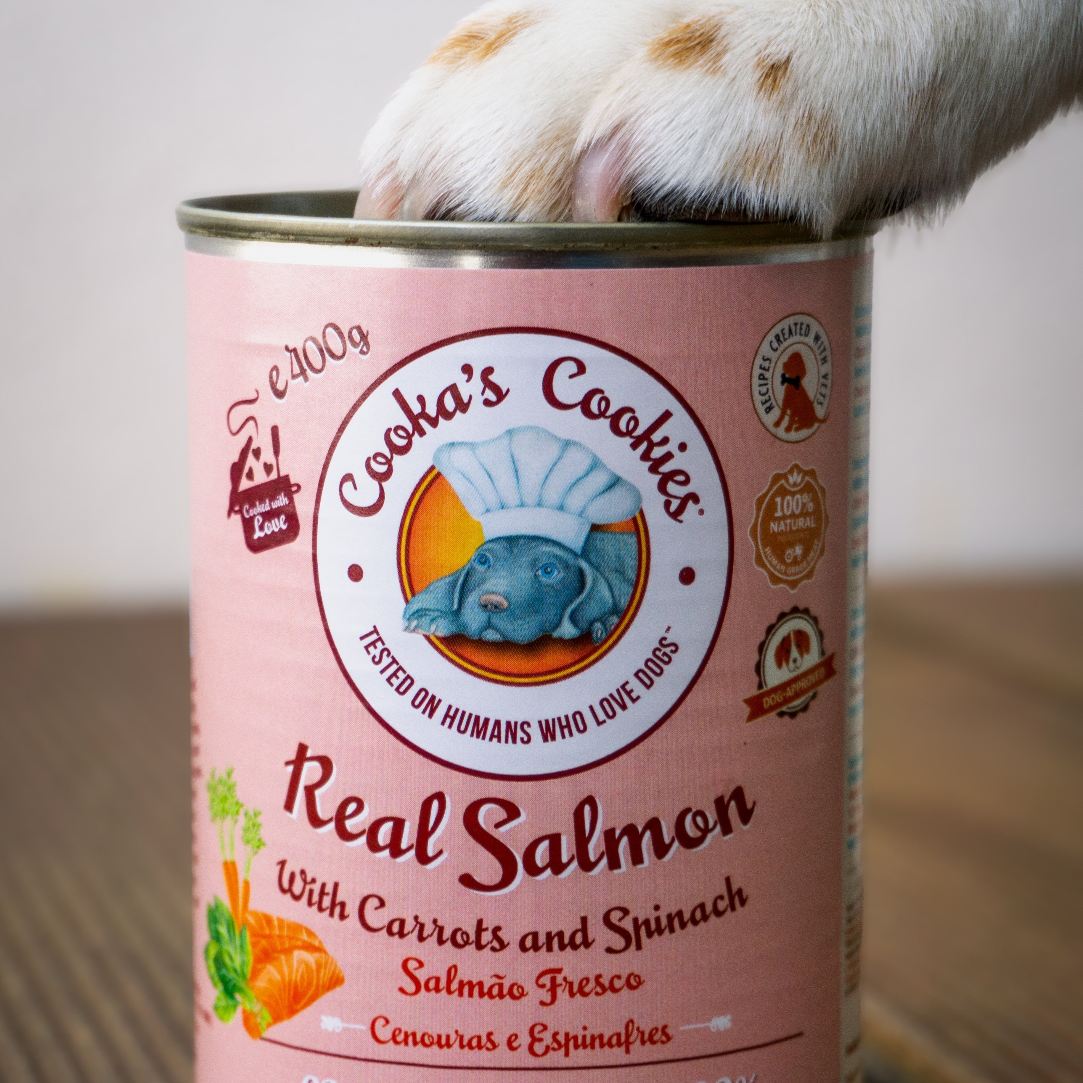 Real Salmon, Carrots & Spinach – Cooka's Cookies