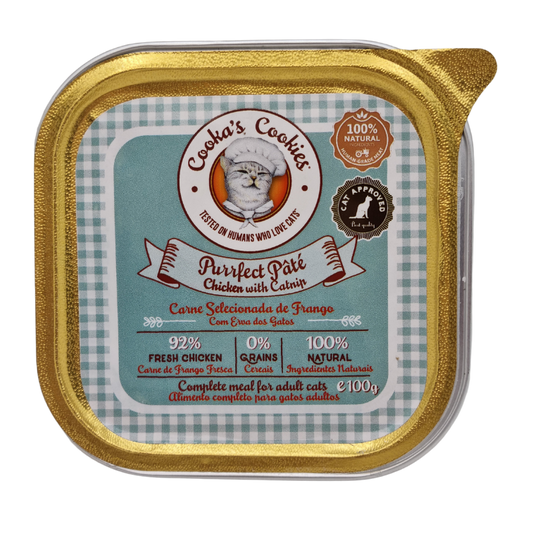 Pasta de frango para gatos