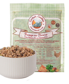 Frango e batata-doce frescos